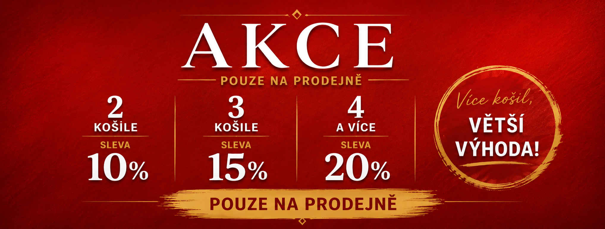 akce na košile